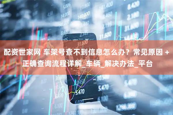 配资世家网 车架号查不到信息怎么办？常见原因 + 正确查询流程详解_车辆_解决办法_平台