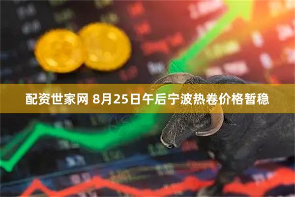配资世家网 8月25日午后宁波热卷价格暂稳